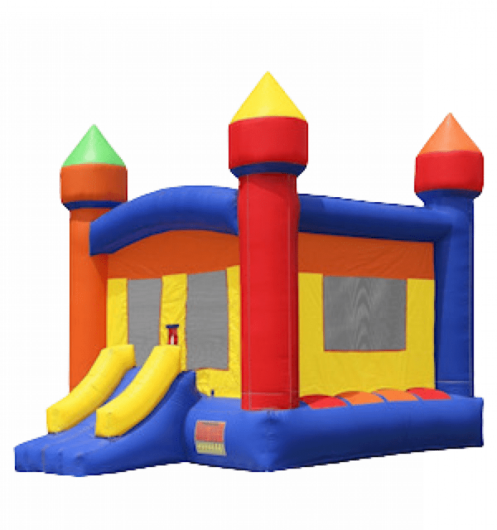 Multi Color Bounce House Castlen 13' x 17'